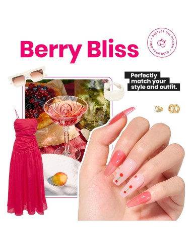 Esmalte de Uñas Beetles Rojo 15ml Secado Rápido Sin UV