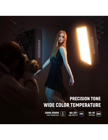 Luz LED RGB NEEWER FL100C 115W con Softbox y Control APP Luz LED RGB NEEWER FL100C 115W con Softbox y Control APP