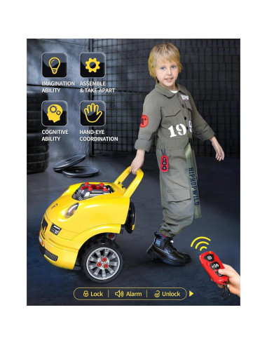 Kit Constructor Camiones Grande Deejoy Amarillo 40x33.5cm