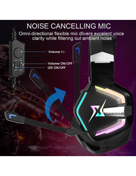 Auriculares Gaming Targeal SKY-917 7.1 USB con Micrófono Auriculares Gaming Targeal SKY-917 7.1 USB con Micrófono