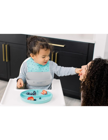 Baberos de Silicona Bazzle Baby con Recogedor - 2 Piezas Baberos de Silicona Bazzle Baby con Recogedor - 2 Piezas
