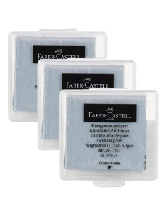 Borrador Amasado Faber-Castell Gris - Paquete de 3 Unidades