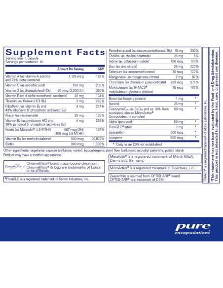 Multivitamina O.N.E. Pure Encapsulations - 60 Cápsulas Multivitamina O.N.E. Pure Encapsulations - 60 Cápsulas