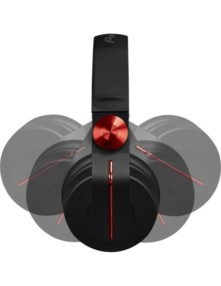 Auriculares DJ Pioneer HDJ-700-R Rojo, Sonido Claro y Ligero Auriculares DJ Pioneer HDJ-700-R Rojo, Sonido Claro y Ligero