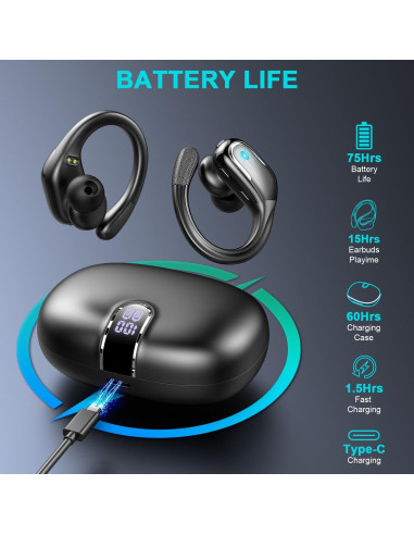 Auriculares Inalámbricos Ltinist BX29 Bluetooth 5.3 75H IP7