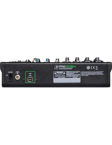 Mezclador Profesional Mackie ProFX10v3 10 Canales USB + Auriculares