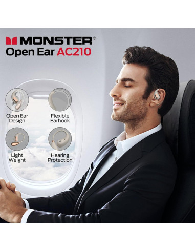 Auriculares Inalámbricos Monster AC210 Bluetooth 5.4 Estéreo IPX5