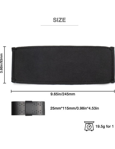 Cubierta de almohadilla para diadema Voarmaks negra compatible V-MODA