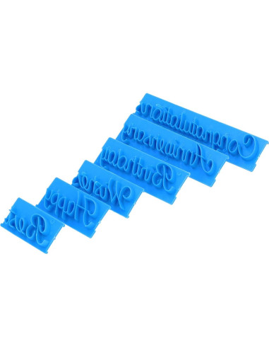 Sellos de Galletas de Alfabeto Plplaaoo - 6 Piezas para Pasteles