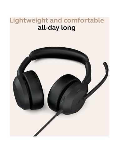 Auriculares Jabra Evolve2 50 con Cable y Bluetooth - Cancelación de Ruido