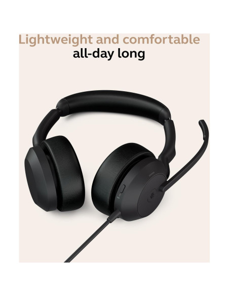 Auriculares Jabra Evolve2 50 con Cable y Bluetooth - Cancelación de Ruido Auriculares Jabra Evolve2 50 con Cable y Bluetooth - Cancelación de Ruido