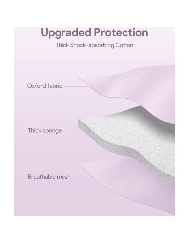 Funda suave para auriculares SQERO Violeta a prueba de golpes