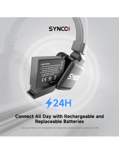 Auriculares Inalámbricos SYNCO XTalk X2 con Micrófono 2PCS