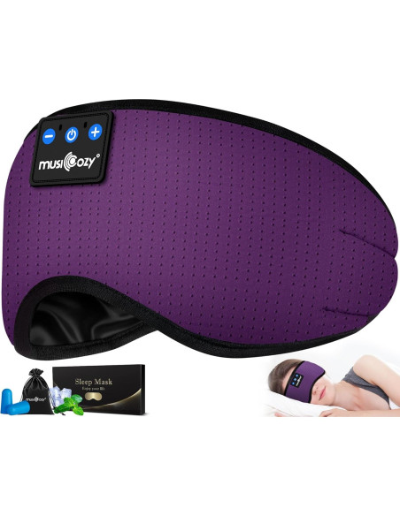 Auriculares para Dormir MUSICOZY Bluetooth 5.2 Banda Ajustable Auriculares para Dormir MUSICOZY Bluetooth 5.2 Banda Ajustable