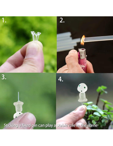 Kit de 49 Figuras Luminiscentes BEZALEL para Jardín de Hadas