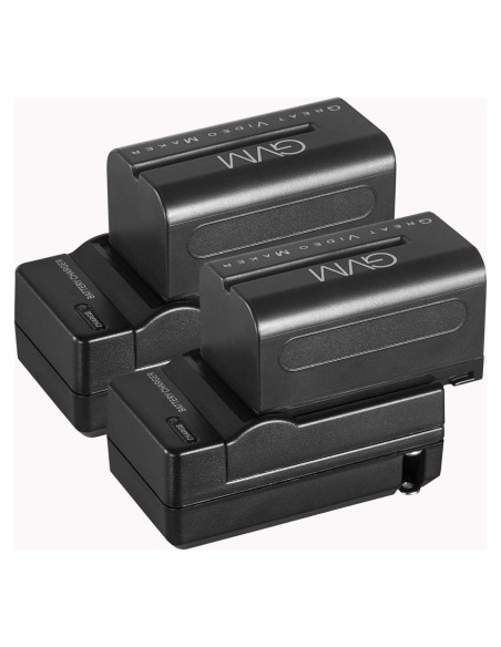 GVM Baterías NP-F750/770 4400mAh y Cargadores de Viaje GVM Baterías NP-F750/770 4400mAh y Cargadores de Viaje