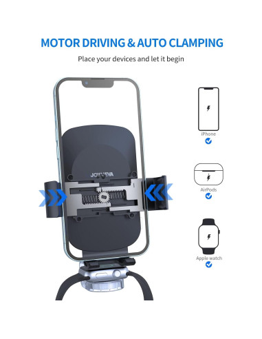 Cargador Inalámbrico 3 en 1 JOYVEVA para iPhone y Apple Watch