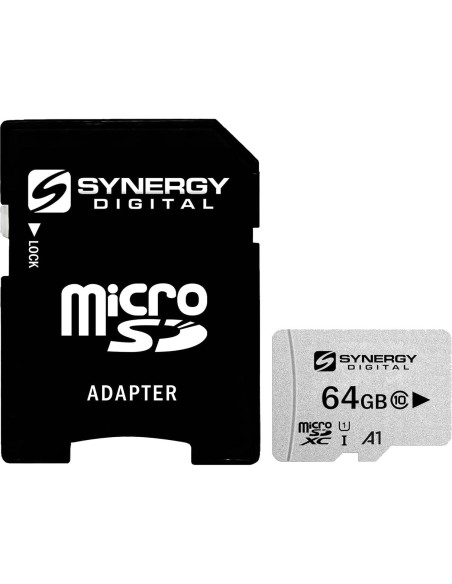 Tarjeta de Memoria Micro SDXC 64GB Synergy Digital UHS-I Clase 10 Tarjeta de Memoria Micro SDXC 64GB Synergy Digital UHS-I Clase 10