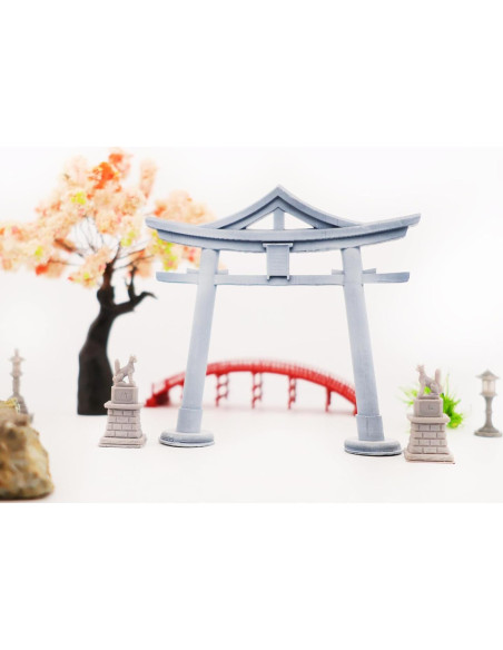 Mini Jardín Zen Japonés KARESANSUI con Torii y Bonsái Mini Jardín Zen Japonés KARESANSUI con Torii y Bonsái