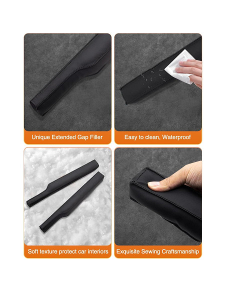Relleno de Espacio entre Asientos iVaristle Negro - 2 Piezas Relleno de Espacio entre Asientos iVaristle Negro - 2 Piezas