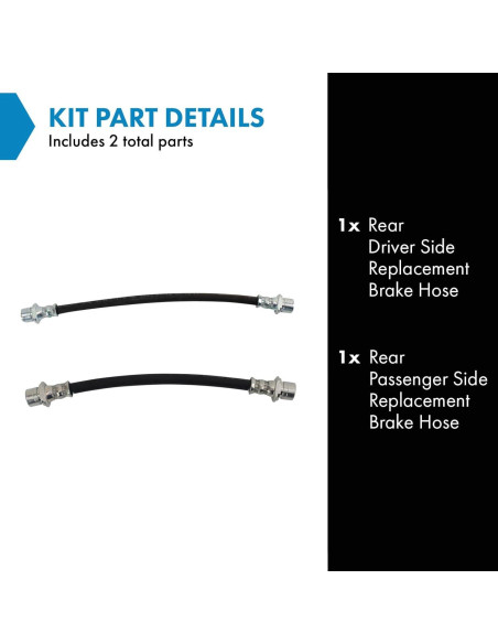 Kit de Mangueras de Freno TRQ BLA55384 para Toyota y Scion Kit de Mangueras de Freno TRQ BLA55384 para Toyota y Scion
