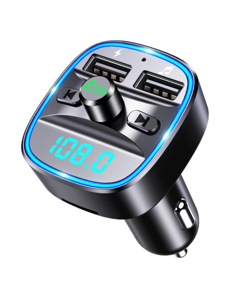 Transmisor FM Bluetooth COMSOON T25 con 2 Puertos USB y Manos Libres Transmisor FM Bluetooth COMSOON T25 con 2 Puertos USB y Manos Libres