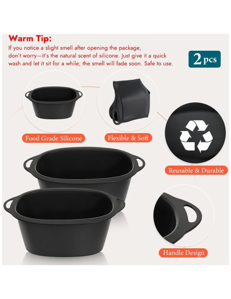 Forros de Silicona para Olla Lenta FORNO 8.5L Ninja Foodi Forros de Silicona para Olla Lenta FORNO 8.5L Ninja Foodi