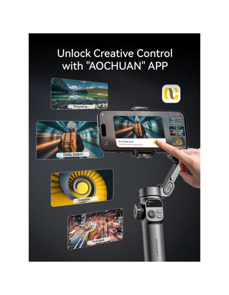 Gimbal Estabilizador Smart X2 AOCHUAN para iPhone y Android Gimbal Estabilizador Smart X2 AOCHUAN para iPhone y Android