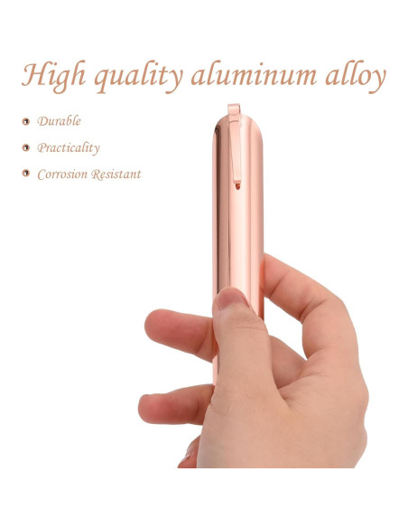 Limpiador de migas de acero inoxidable Xyseamf Oro Rosa Limpiador de migas de acero inoxidable Xyseamf Oro Rosa
