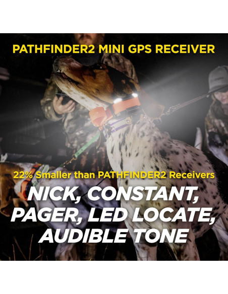 Receptor GPS Dogtra PATHFINDER2 MINI para Perros con Luz LED Receptor GPS Dogtra PATHFINDER2 MINI para Perros con Luz LED