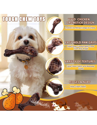 Juguete indestructible para perros Magicorange sabor tocino 1 paquete