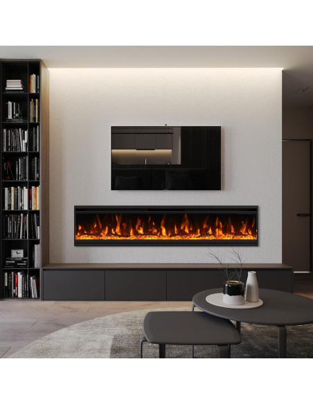 Chimenea Eléctrica Cooboom 76.2 cm Ultra-Fina 1500W Chimenea Eléctrica Cooboom 76.2 cm Ultra-Fina 1500W