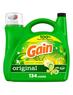 Detergente Líquido para Ropa Gain Original 5.74 L, 134 Cargas