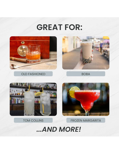 Set de 19 Pajitas Reutilizables Acero Inoxidable A Bar Above