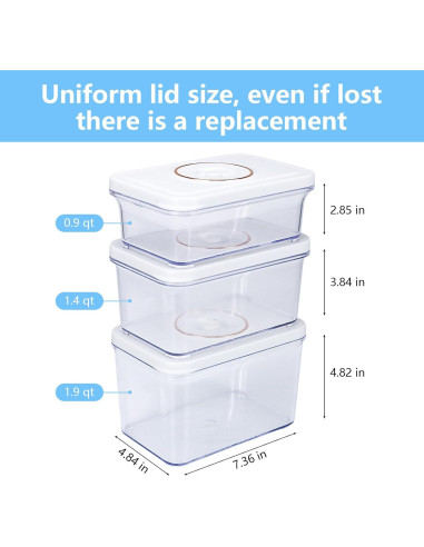 Sellador al vacío Vixino portátil + 3 contenedores + 10 bolsas