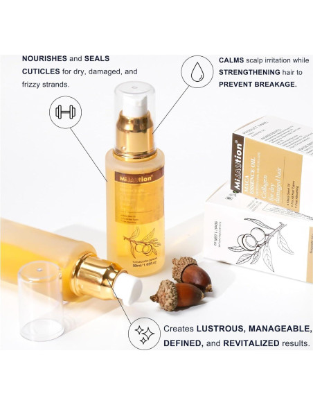Aceite de Argán y Árbol de Té Mijaution 50ml - Cabello Frizzoso Aceite de Argán y Árbol de Té Mijaution 50ml - Cabello Frizzoso