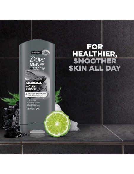 Gel de Ducha Dove Men+Care Carbón y Arcilla 382.7 g Gel de Ducha Dove Men+Care Carbón y Arcilla 382.7 g