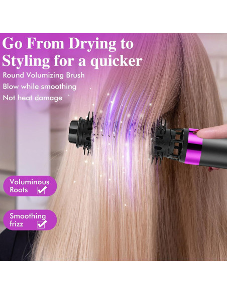 Cepillo Secador de Cabello 6 en 1 Soffiya con Iones Negativos Cepillo Secador de Cabello 6 en 1 Soffiya con Iones Negativos