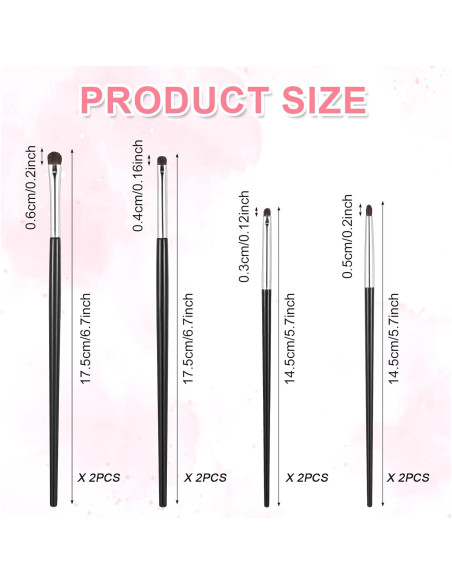 Juego de 8 Pinceles de Maquillaje para Ojos Yuanan Juego de 8 Pinceles de Maquillaje para Ojos Yuanan