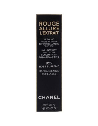 Labial Chanel Rouge Allure Lextrait 822 Rosa Supremo 1.98g