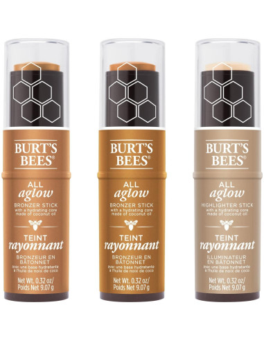 Bronceador en Barra Burt's Bees Brillo Dorado 9.07 g