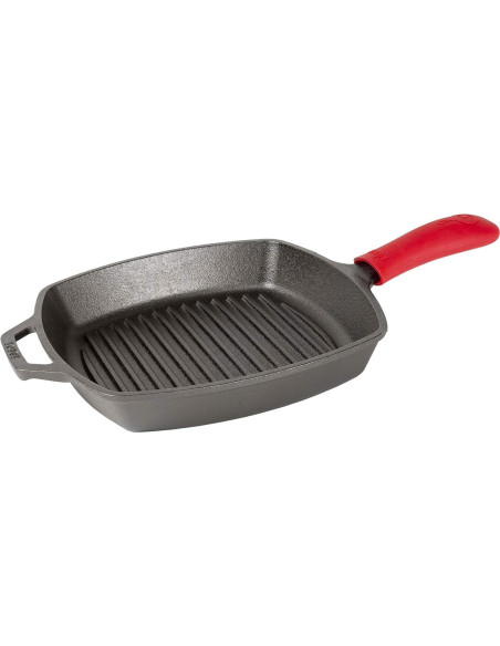 Sartén Grill Cuadrada Lodge L8SGP3ASHH41B Hierro Fundido 26.67 cm Sartén Grill Cuadrada Lodge L8SGP3ASHH41B Hierro Fundido 26.67 cm