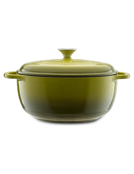 Olla de Hierro Fundido Enameleda Mercer Culinary 6qt Aguacate Olla de Hierro Fundido Enameleda Mercer Culinary 6qt Aguacate