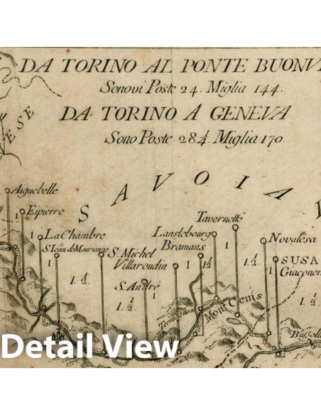 Mapa Histórico Vintage Francesco De Caroly 254x112cm Mapa Histórico Vintage Francesco De Caroly 254x112cm