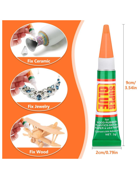 36 Tubos de 3g Pegamento Súper Fuerte Lucomb Gel Transparente 36 Tubos de 3g Pegamento Súper Fuerte Lucomb Gel Transparente