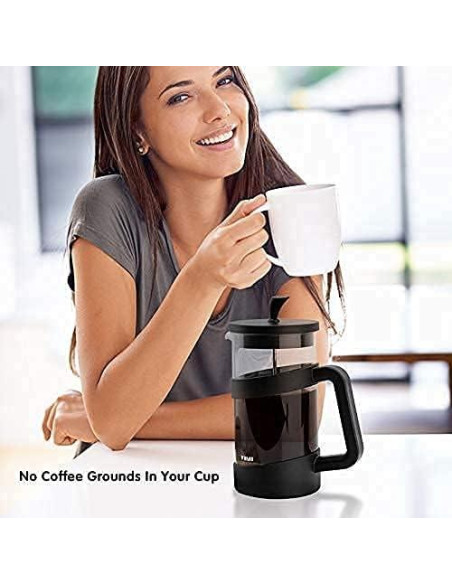 Cafetera Prensa Francesa YiiMO 1006 ml Vidrio y Acero Inoxidable Cafetera Prensa Francesa YiiMO 1006 ml Vidrio y Acero Inoxidable