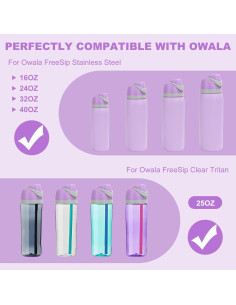 Tapa de Reemplazo Owala Freesip 16oz a 40oz, Plástico BPA Free 2
