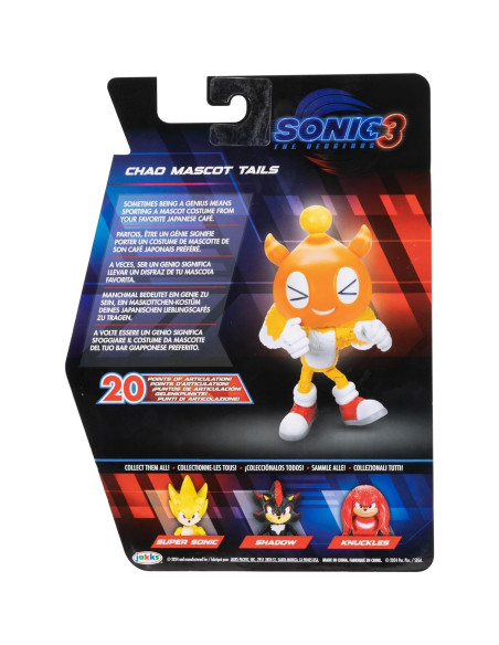 Figura de Acción Chao Mascota Tails Sonic 3 - Jakks Pacific Figura de Acción Chao Mascota Tails Sonic 3 - Jakks Pacific