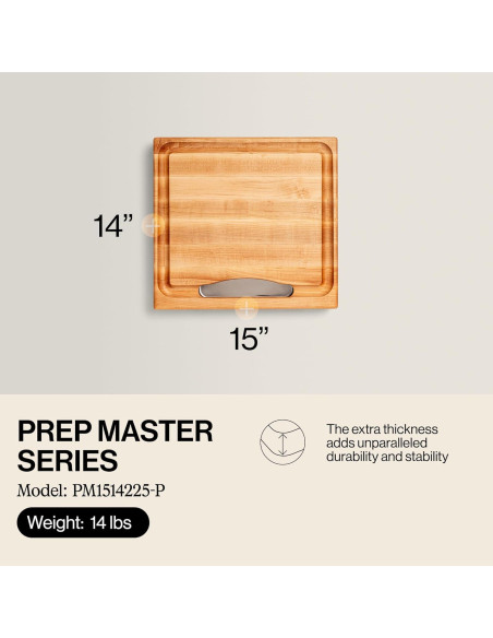 Tabla de Cortar John Boos de Madera de Arce 38x36 cm Reversible Tabla de Cortar John Boos de Madera de Arce 38x36 cm Reversible