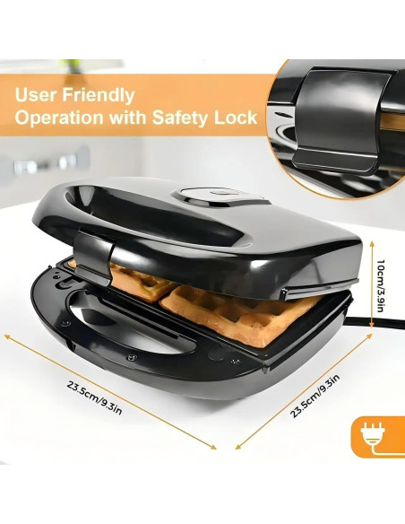 Máquina de Waffles 6 en 1 KAGOR con Placas Desmontables Máquina de Waffles 6 en 1 KAGOR con Placas Desmontables